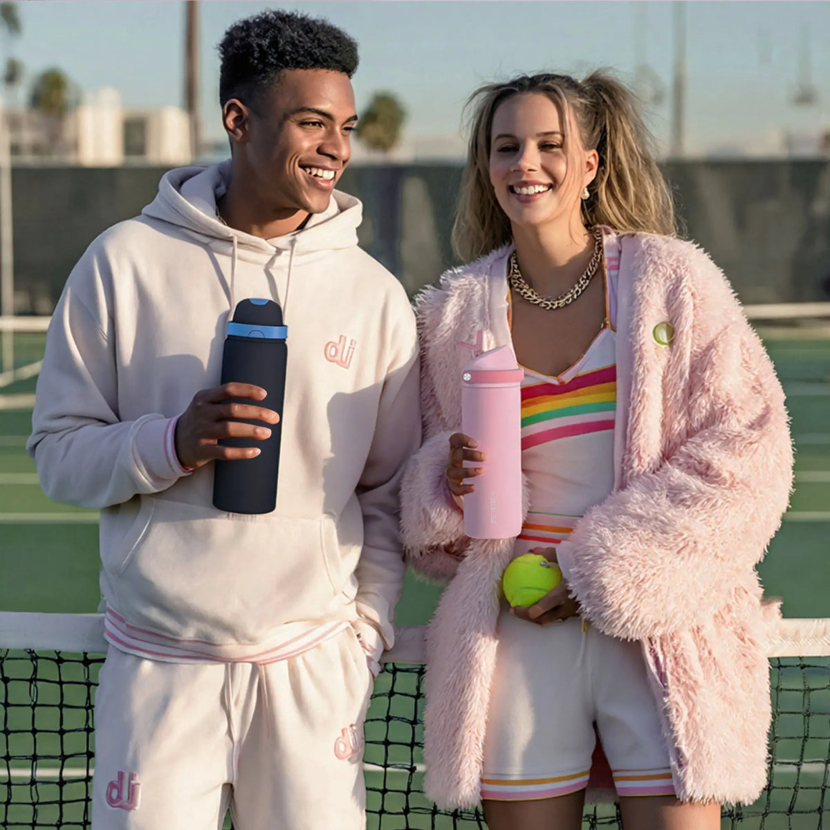 2 - in - 1 Blue Hydration Water Bottle - Xtusimple