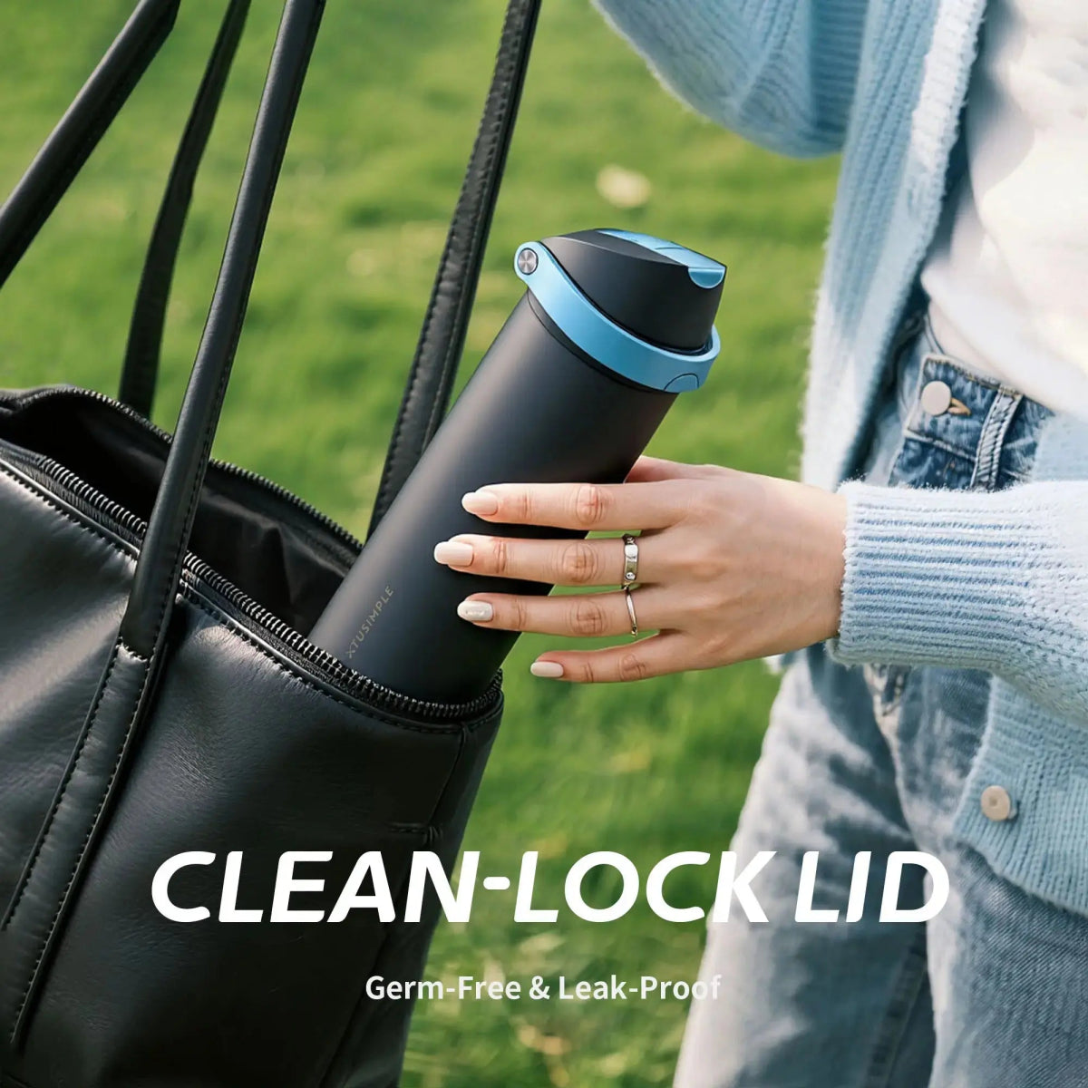 2 - in - 1 White Hydration Water Bottle - Xtusimple