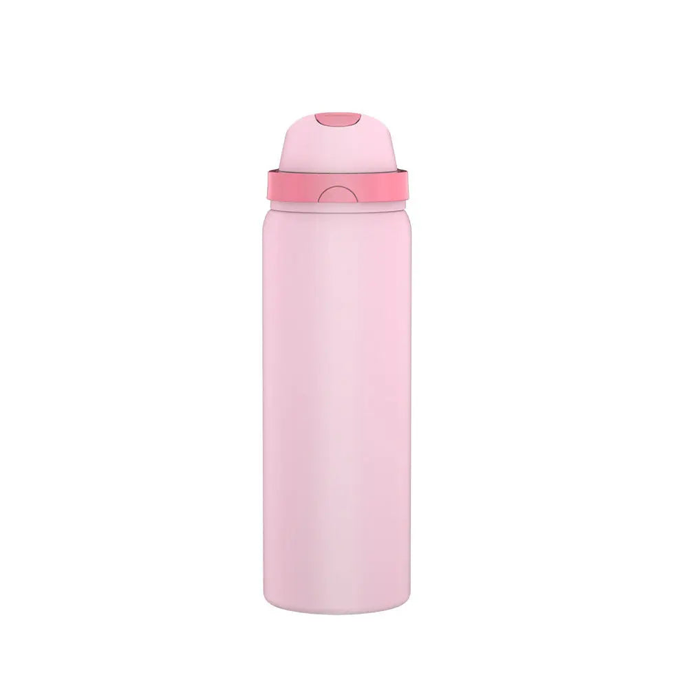 2-in-1 White Hydration Water Bottle
