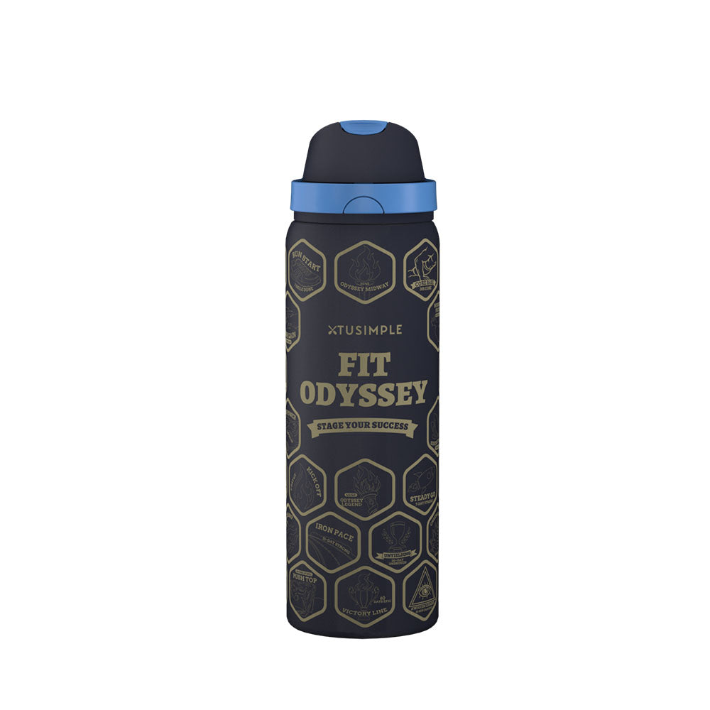 2-in-1 White Hydration Water Bottle