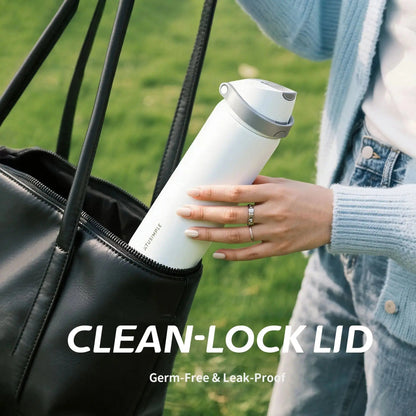 2 - in - 1 Black Hydration Water Bottle - Xtusimple