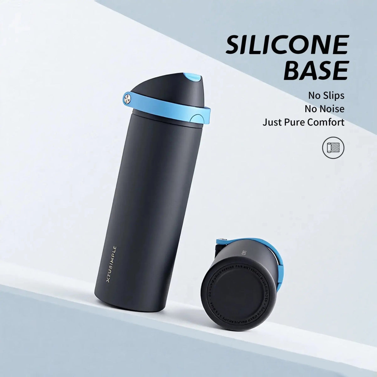 2 - in - 1 Black Hydration Water Bottle - Xtusimple