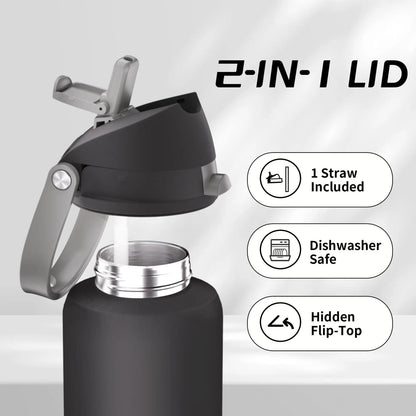 2 - in - 1 Blue Hydration Water Bottle - Xtusimple