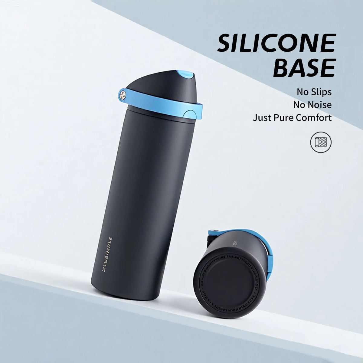 2 - in - 1 Blue Hydration Water Bottle - Xtusimple