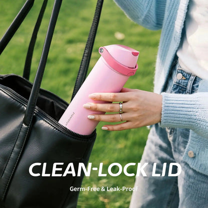 2 - in - 1 Pink Hydration Water Bottle - Xtusimple