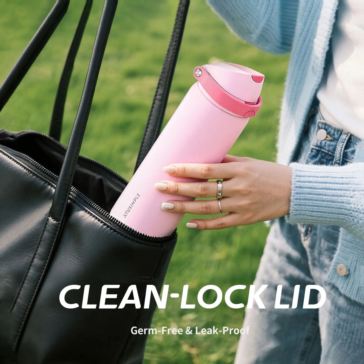 2 - in - 1 White Hydration Water Bottle - Xtusimple