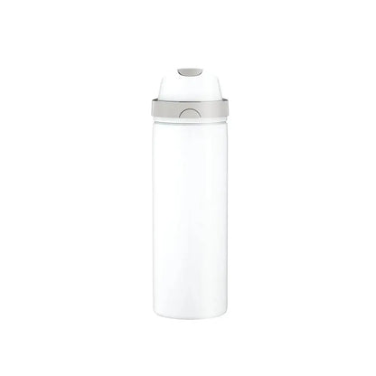 2-in-1 White Hydration Water Bottle