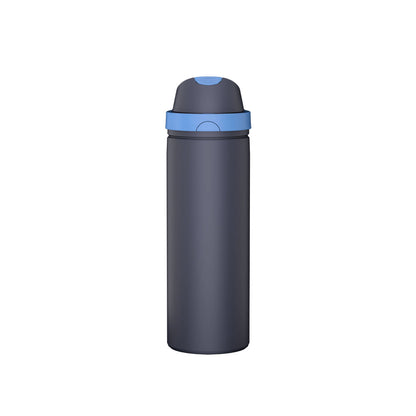 2-in-1 White Hydration Water Bottle