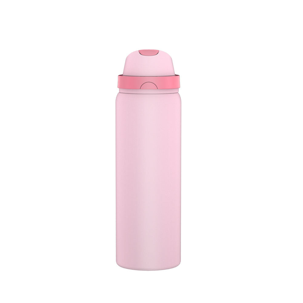 2-in-1 White Hydration Water Bottle