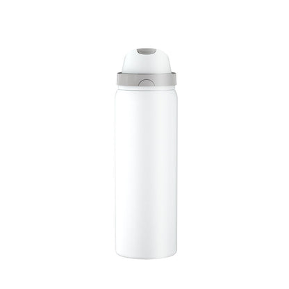 2-in-1 White Hydration Water Bottle