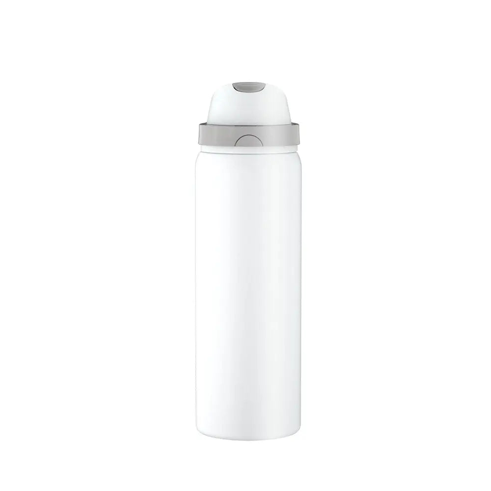 2-in-1 White Hydration Water Bottle