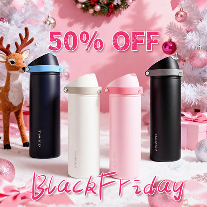 2-in-1 Pink Hydration Water Bottles