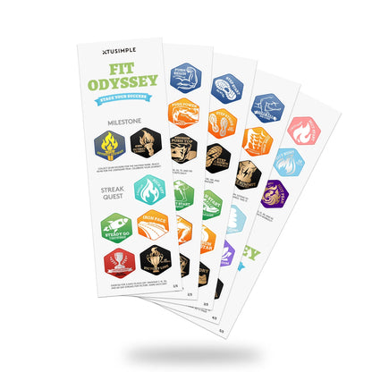 FIT ODYSSEY Fitness Sticker Set - Xtusimple