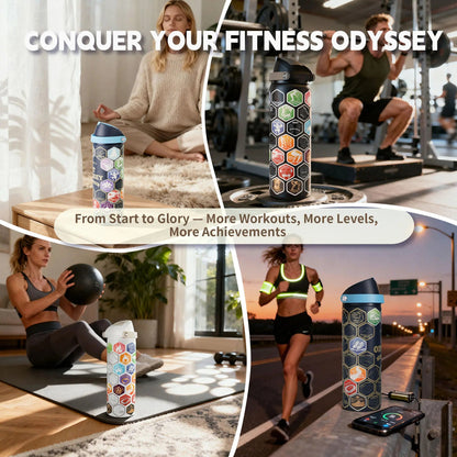 FIT ODYSSEY | Stickers Bottle| Black - Xtusimple