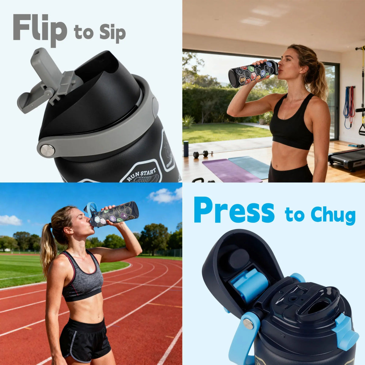 FIT ODYSSEY | Stickers Bottle| Black - Xtusimple