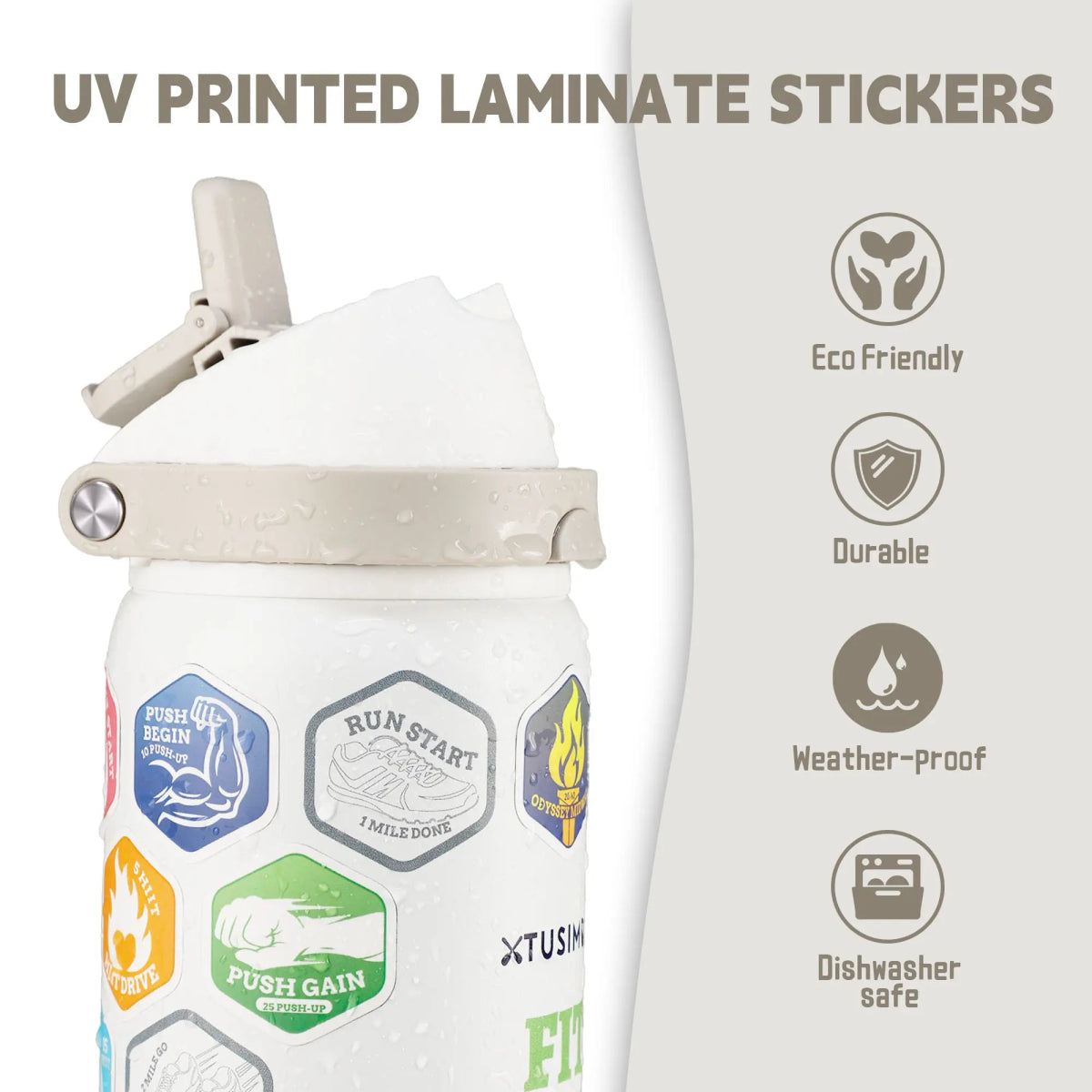 FIT ODYSSEY | Stickers Bottle| Blue - Xtusimple