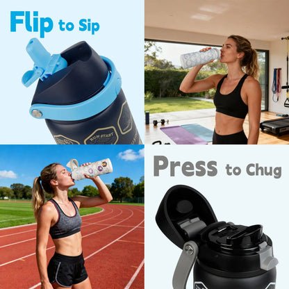 FIT ODYSSEY | Stickers Bottle| White - Xtusimple